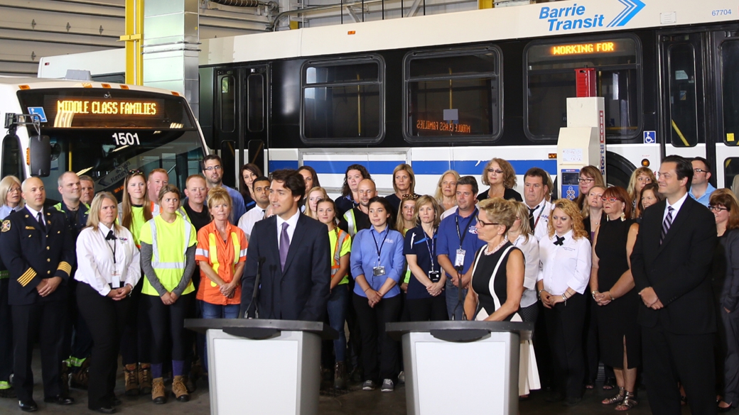 Le premier ministre du Canada et la première ministre de l’Ontario annoncent une entente dans le cadre du nouveau programme fédéral de financement des infrastructures