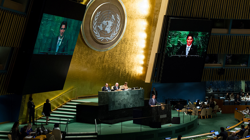 Le premier ministre dirigera la délégation canadienne à l’Assemblée générale des Nations Unies à New York