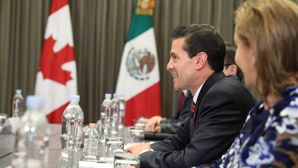 Le premier ministre Justin Trudeau rencontre ‎Enrique Peña Nieto, président du Mexique