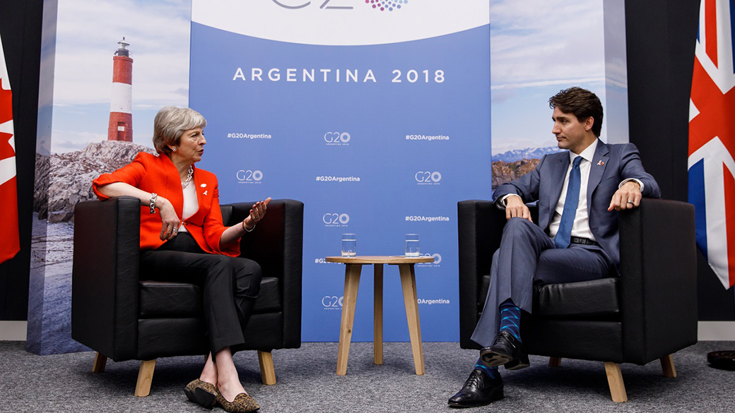 PM Trudeau meets with PM May at the G20 in Argentina