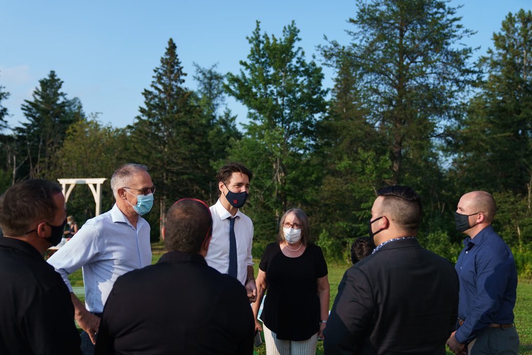 Prime Minister Trudeau meets with Rogersville Mayor, Pierrette