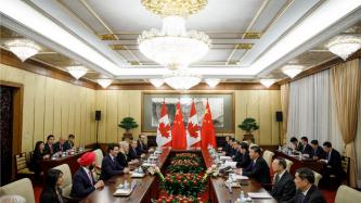Prime minister addresses President Xi Jinping and Chinese ministers during meeting
