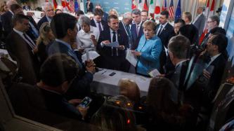 President Emmanuel Macron comments on the G7 Summit Communiqué.