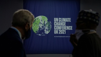 UN Climate Change Conference banner is in view