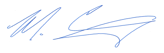 Signature du premier ministre du Canada