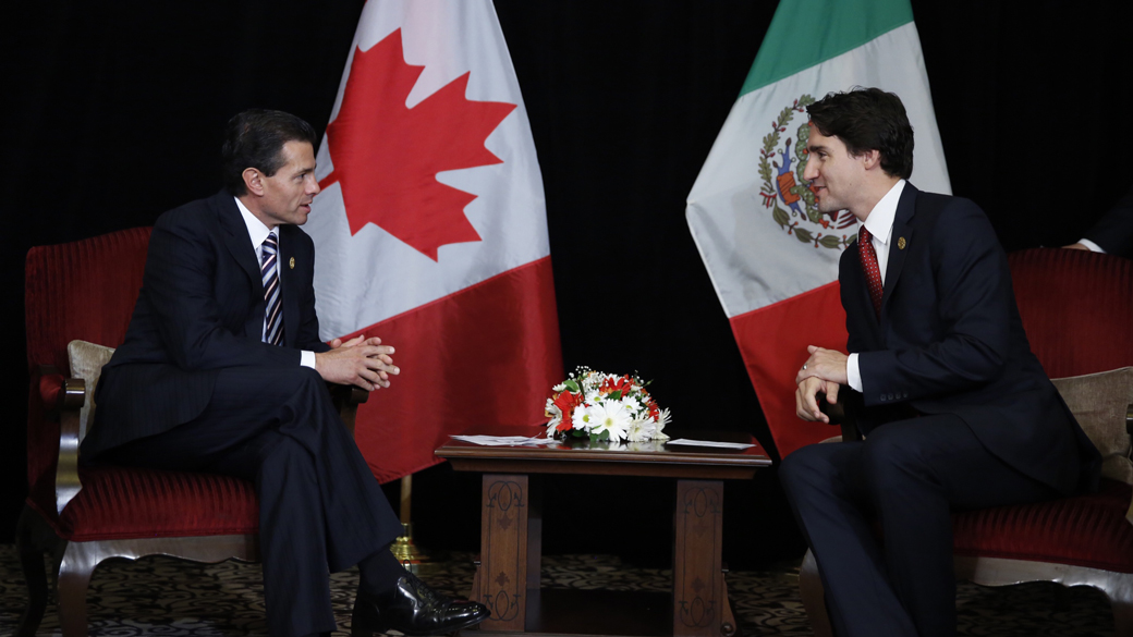 Le premier ministre Justin Trudeau rencontre le président du Mexique Enrique Peña Nieto Le premier ministre Justin Trudeau rencontre le président du Mexique Enrique Peña Nieto