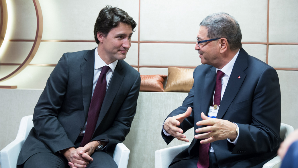 Prime Minister Trudeau meets with Habib Essid, Prime Minister of the Republic of Tunisia Prime Minister Trudeau meets with Habib Essid, Prime Minister of the Republic of Tunisia