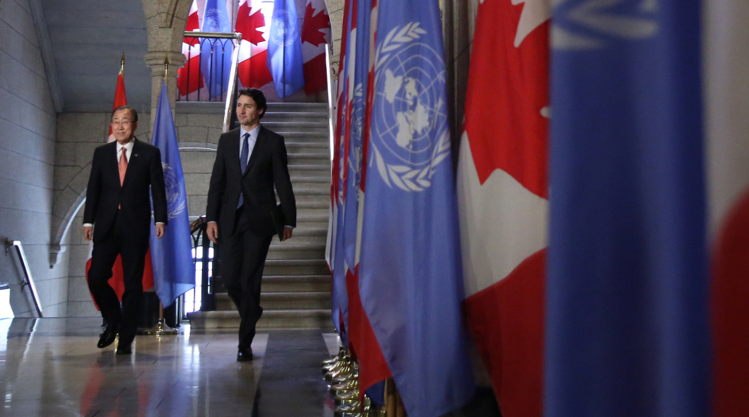 Prime Minister Justin Trudeau meets with United Nations Secretary-General Ban Ki-moon Prime Minister Justin Trudeau meets with United Nations Secretary-General Ban Ki-moon