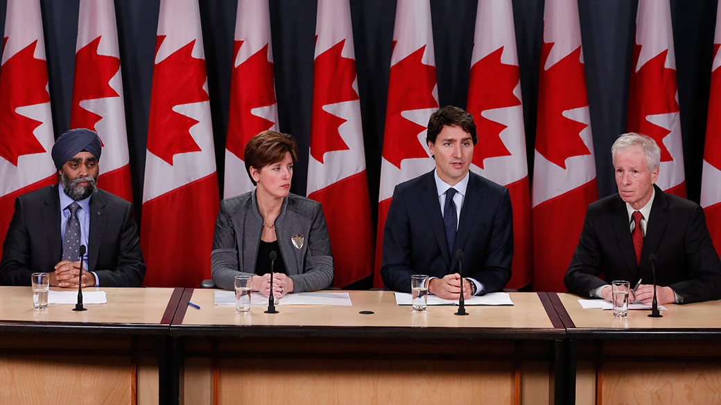 Prime Minister Justin Trudeau sets new course to address crises in Iraq and Syria and impacts on the region