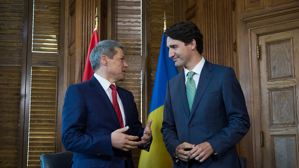 Prime Minister Justin Trudeau meets with Prime Minister Dacian Cioloș of Romania Prime Minister Justin Trudeau meets with Prime Minister Dacian Cioloș of Romania