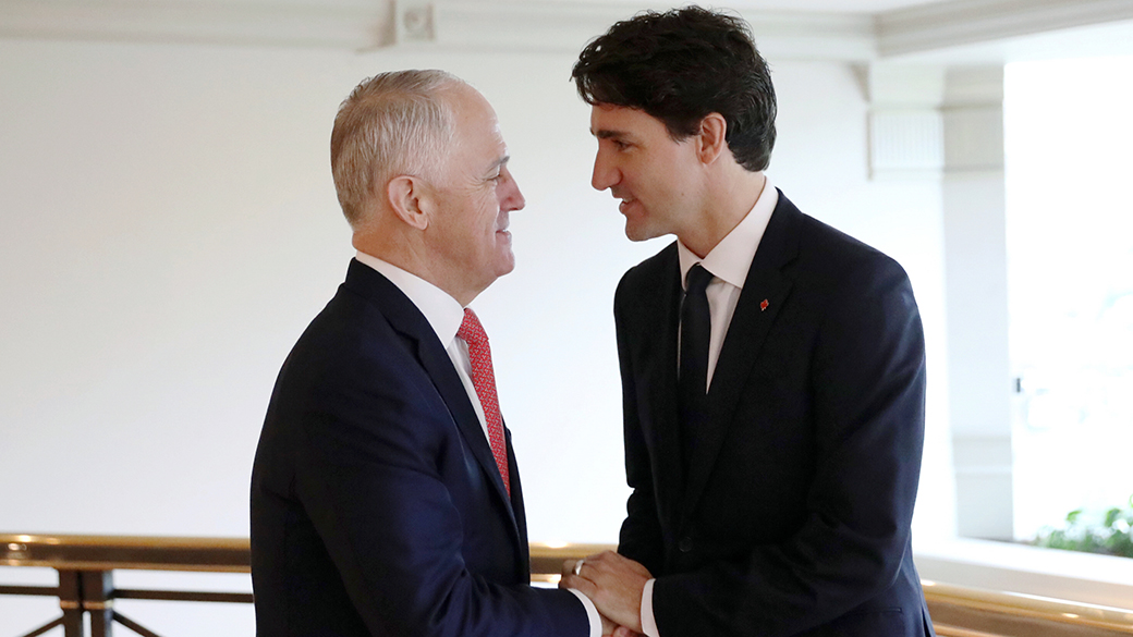Prime Minister Justin Trudeau meets with Prime Minister of Australia Malcolm Turnbull
