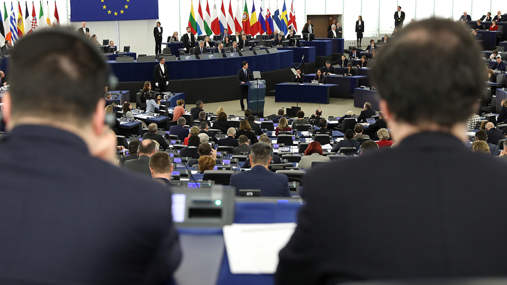 Discours du premier ministre Justin Trudeau devant le Parlement européen