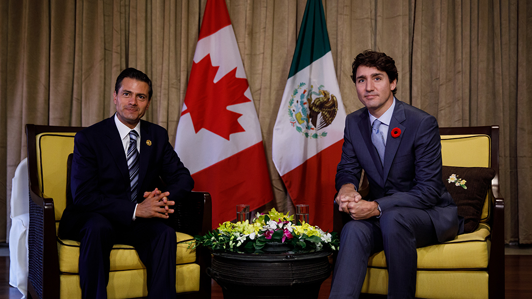 Sans titre Le premier ministre Justin Trudeau rencontre le président du Mexique, Enrique Peña Nieto