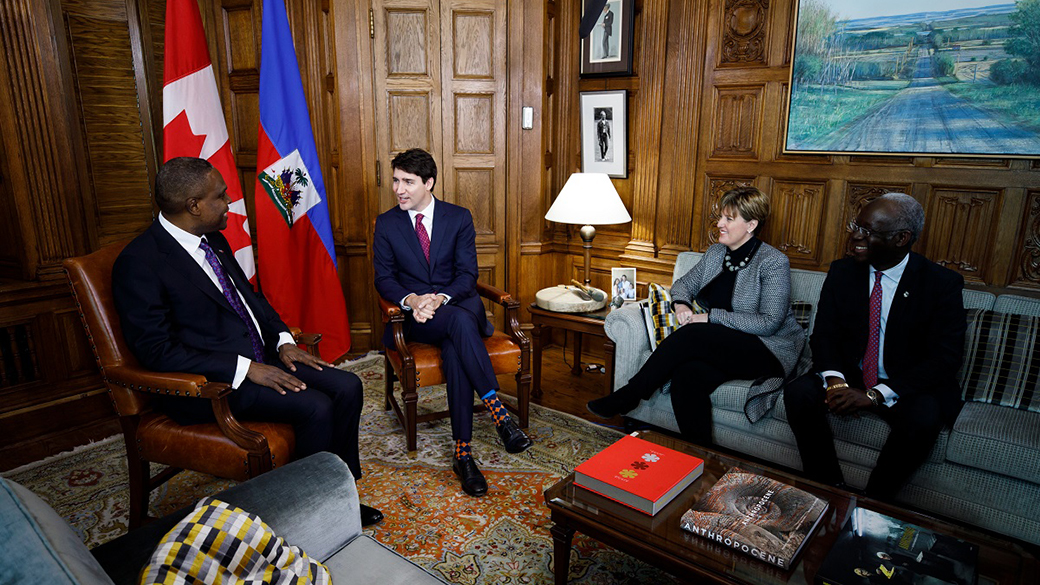 PM Trudeau meets with PM Céant of Haiti