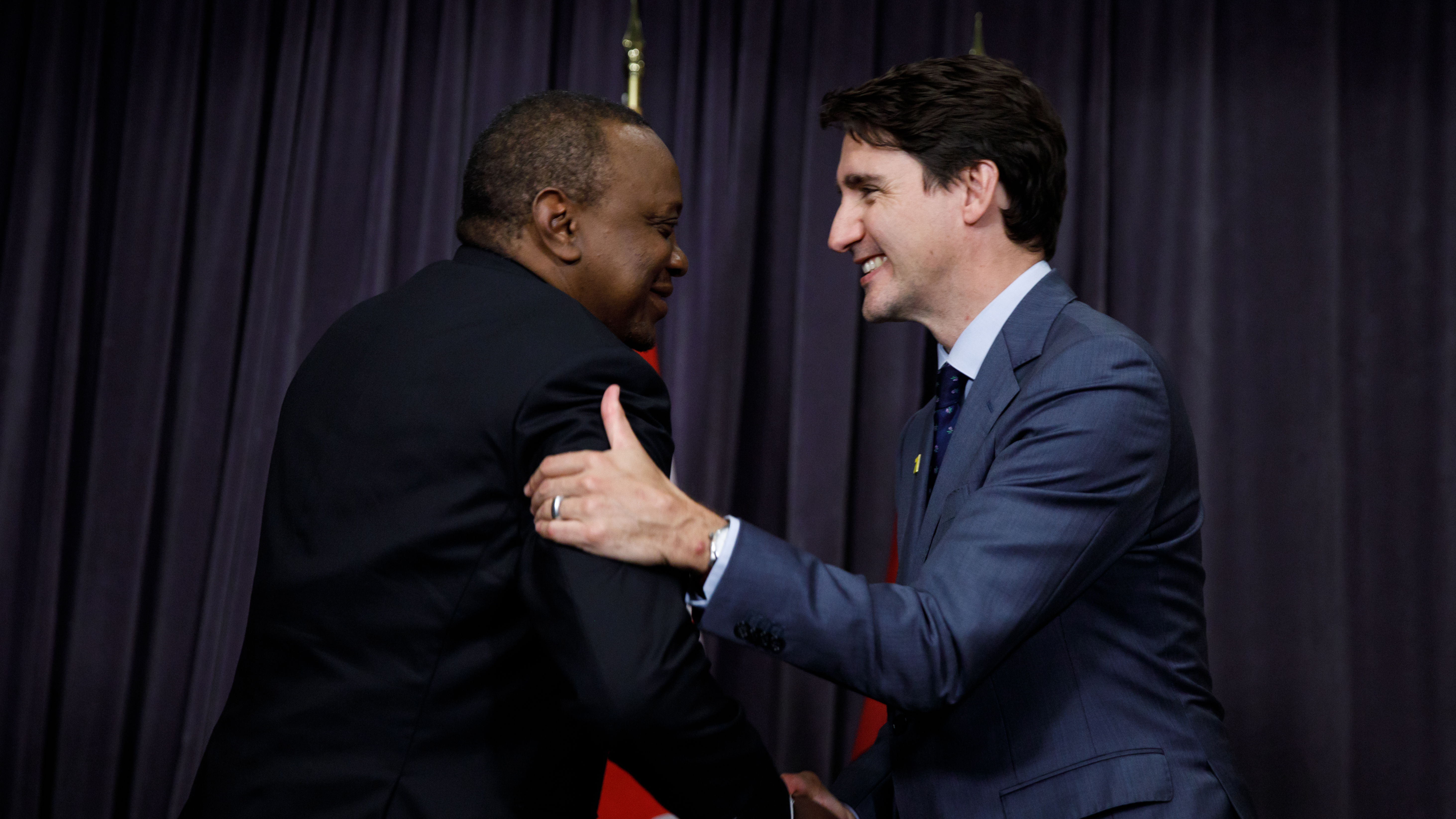 Le PM Trudeau rencontre le président Kenyatta du Kenya