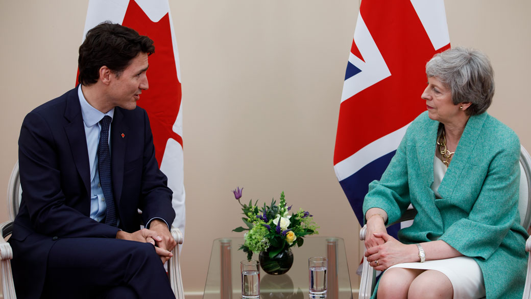 PM Trudeau meets with PM May