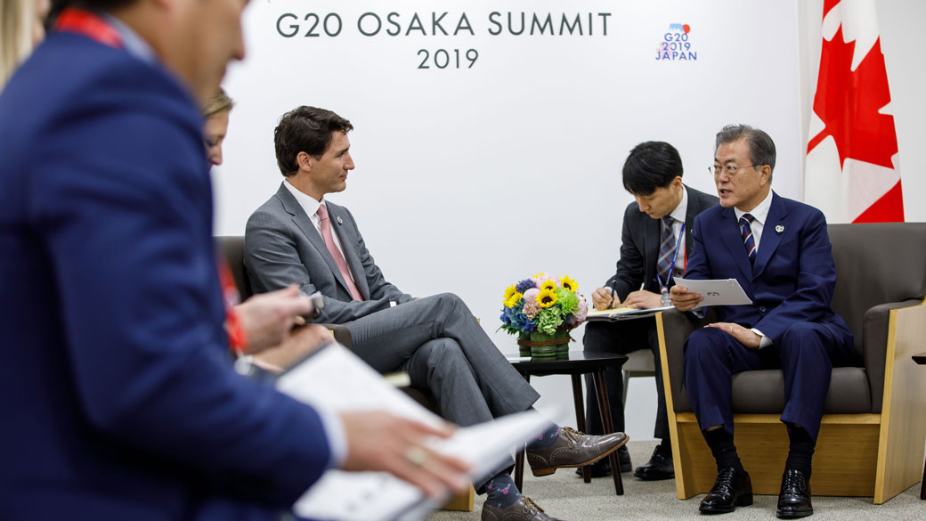Le PM Trudeau rencontre la présidente Moon Jae-in