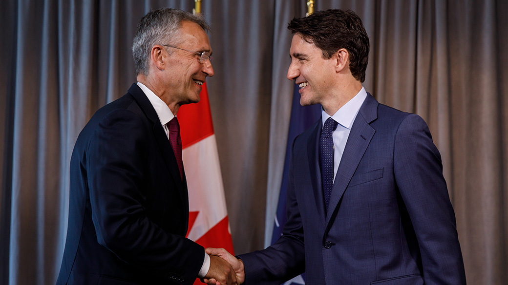 Prime Minister Justin Trudeau meets with NATO Secretary General Jens ...