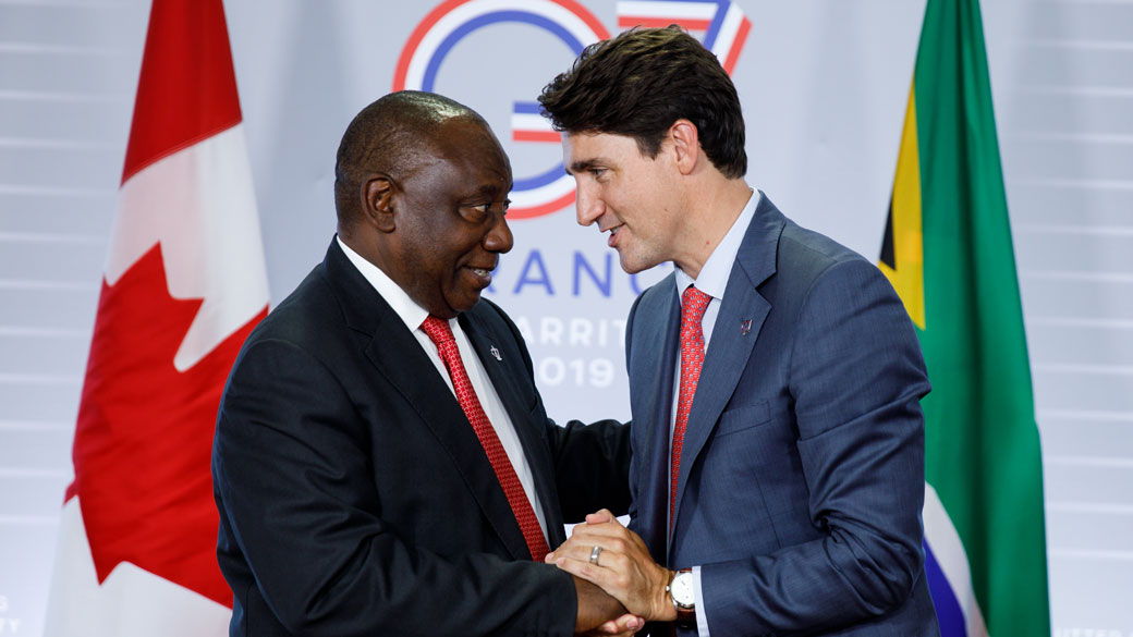 PM Trudeau meets with the President Cyril Ramaphosa