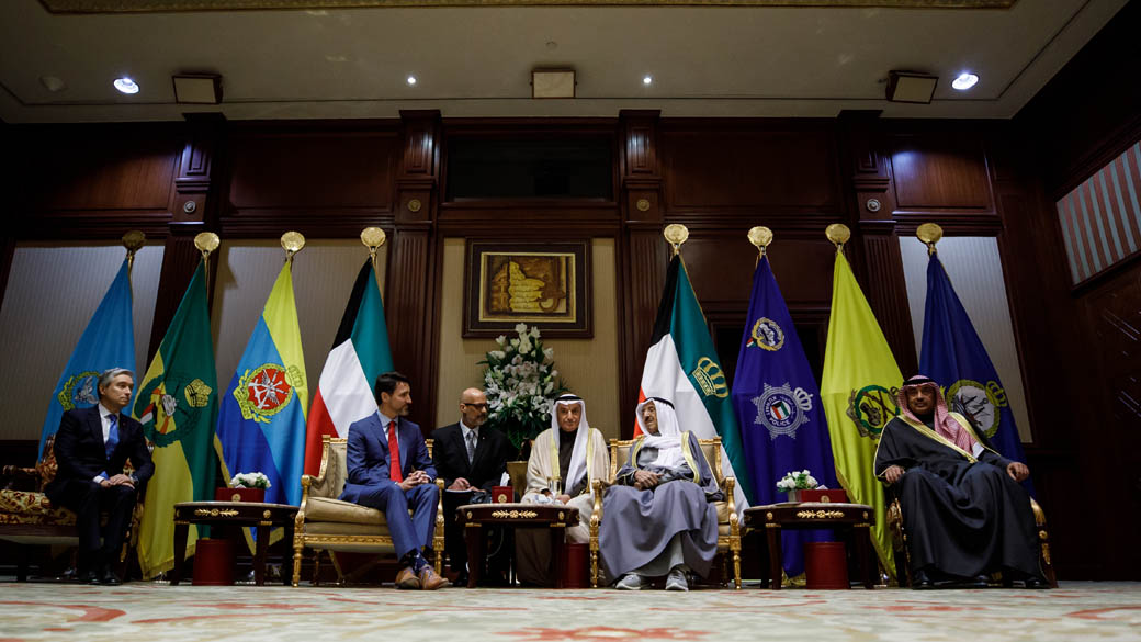 Le premier ministre Justin Trudeau rencontre l’Émir Cheikh Sabah Al-Ahmad Al-Jaber Al-Sabah