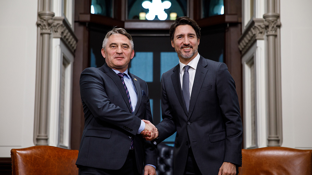Prime Minister Justin Trudeau meets with the Chairman of the Presidency of Bosnia and Herzegovina Željko Komšić