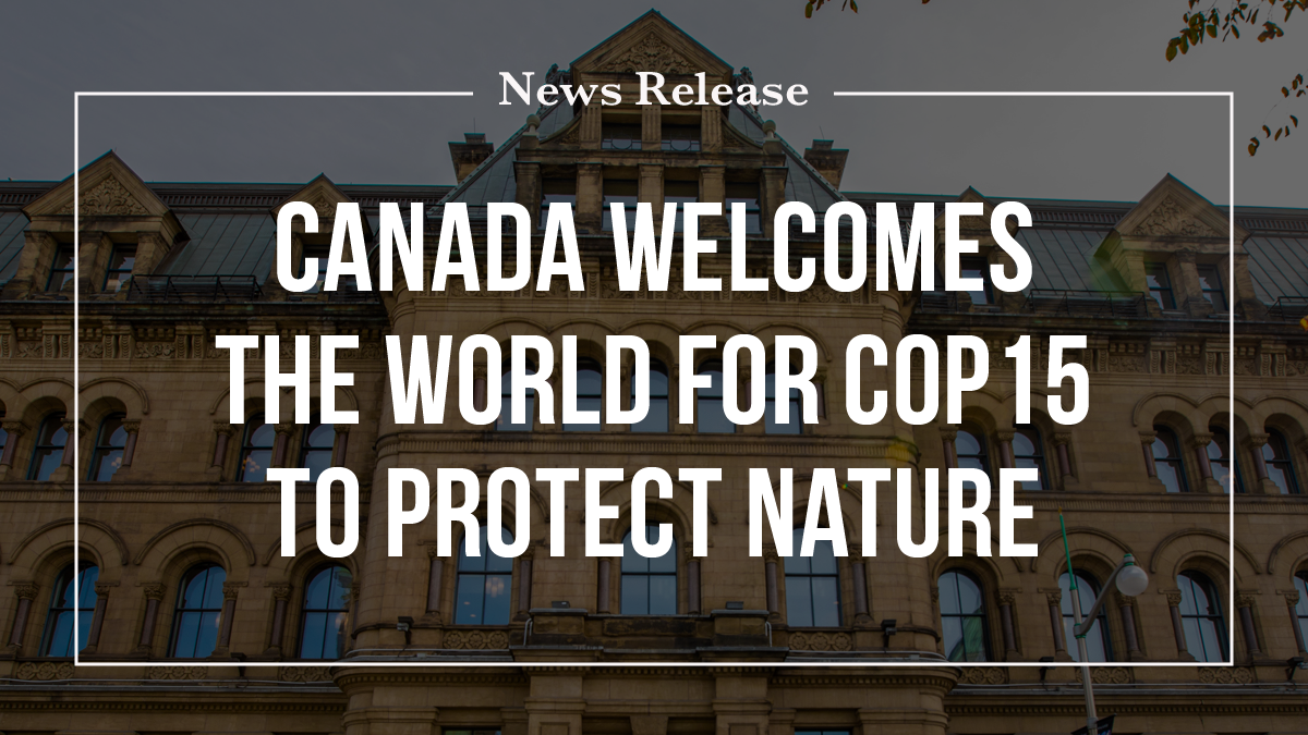 Canada welcomes the world for COP15 to protect nature | Prime Minister ...