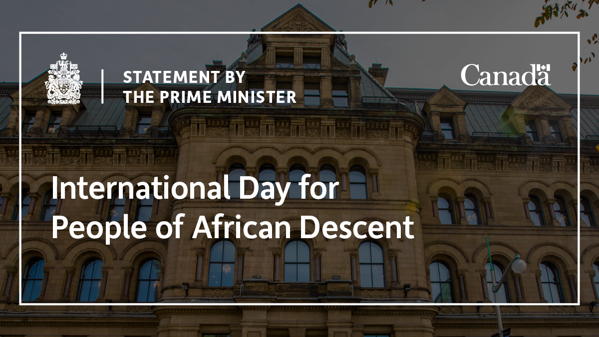 Statement by the Prime Minister on the International Day for People of ...