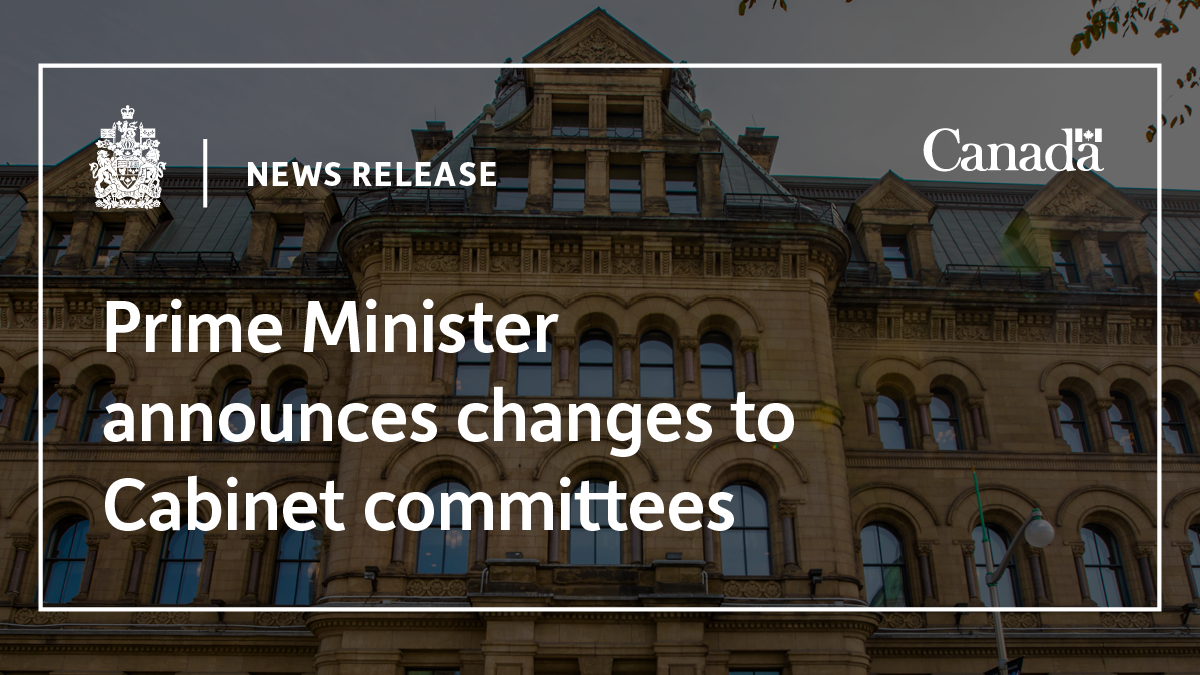 Prime Minister announces changes to committees Prime Minister
