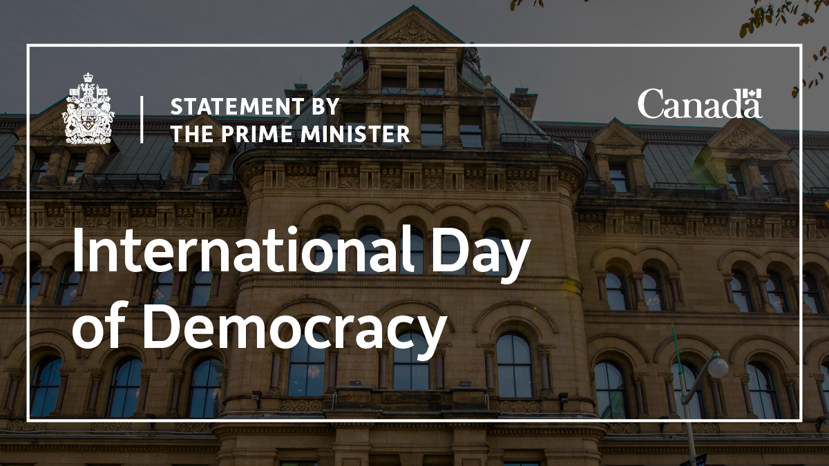 Statement by the Prime Minister on the International Day of Democracy ...