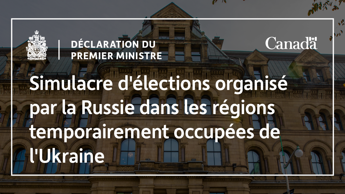 Déclaration du premier ministre sur le simulacre d’élections organisé ...