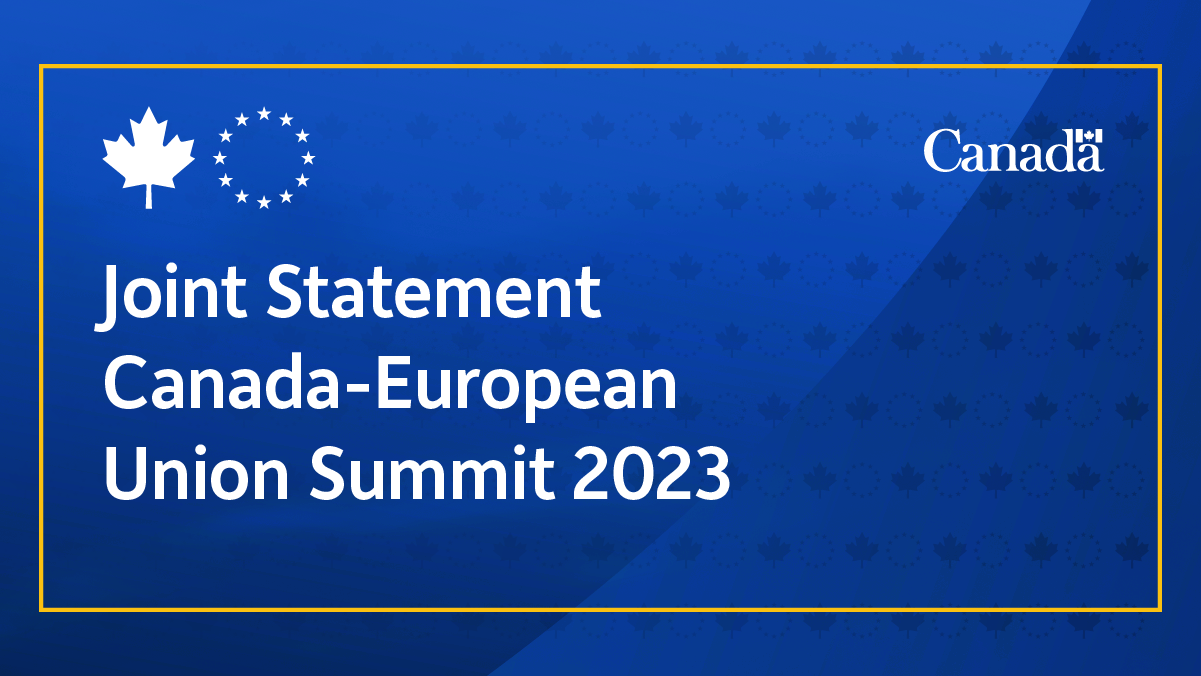 Canada-European Union Summit 2023 – Joint Statement