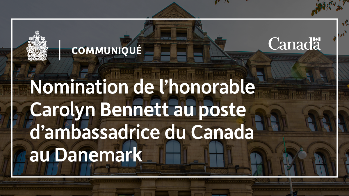 Le premier ministre annonce la nomination de l’honorable Carolyn