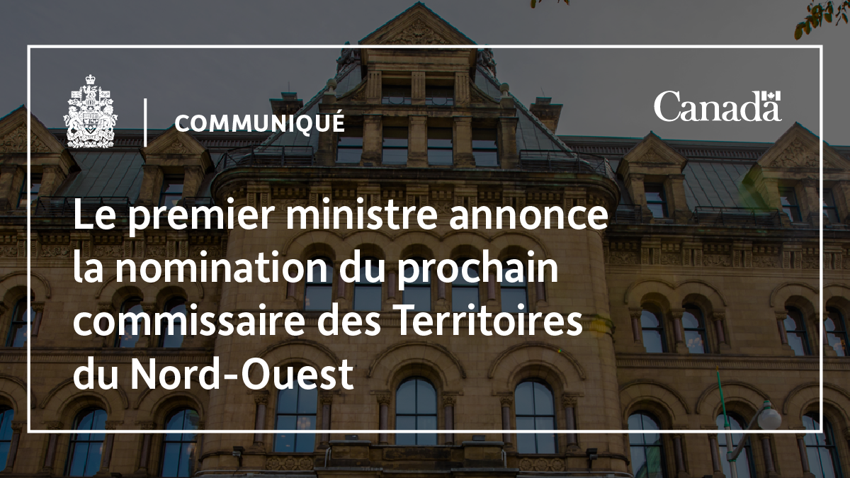 Le premier ministre annonce la nomination du prochain commissaire des