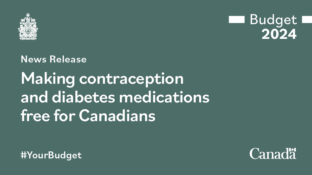Making contraception and diabetes medications free for Canadians
