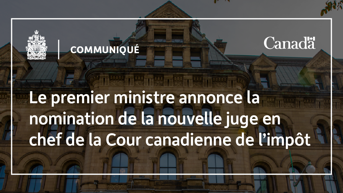 Le premier ministre annonce la nomination de la nouvelle juge en chef