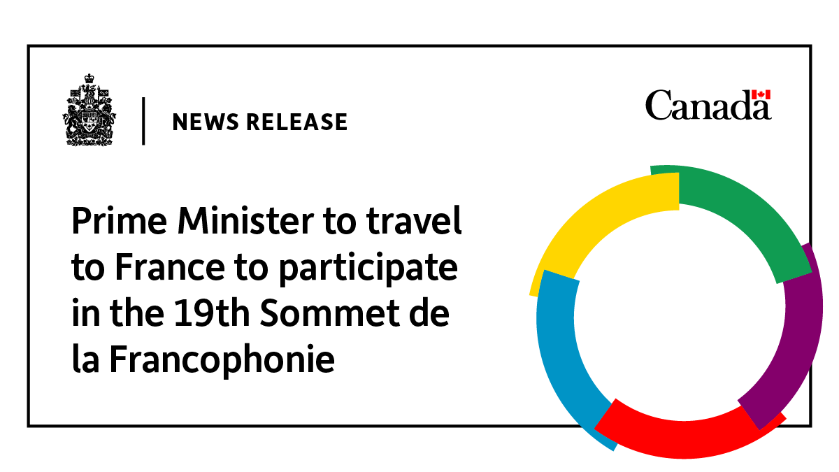 Prime Minister to travel to France to participate in the 19th Sommet de la Francophonie