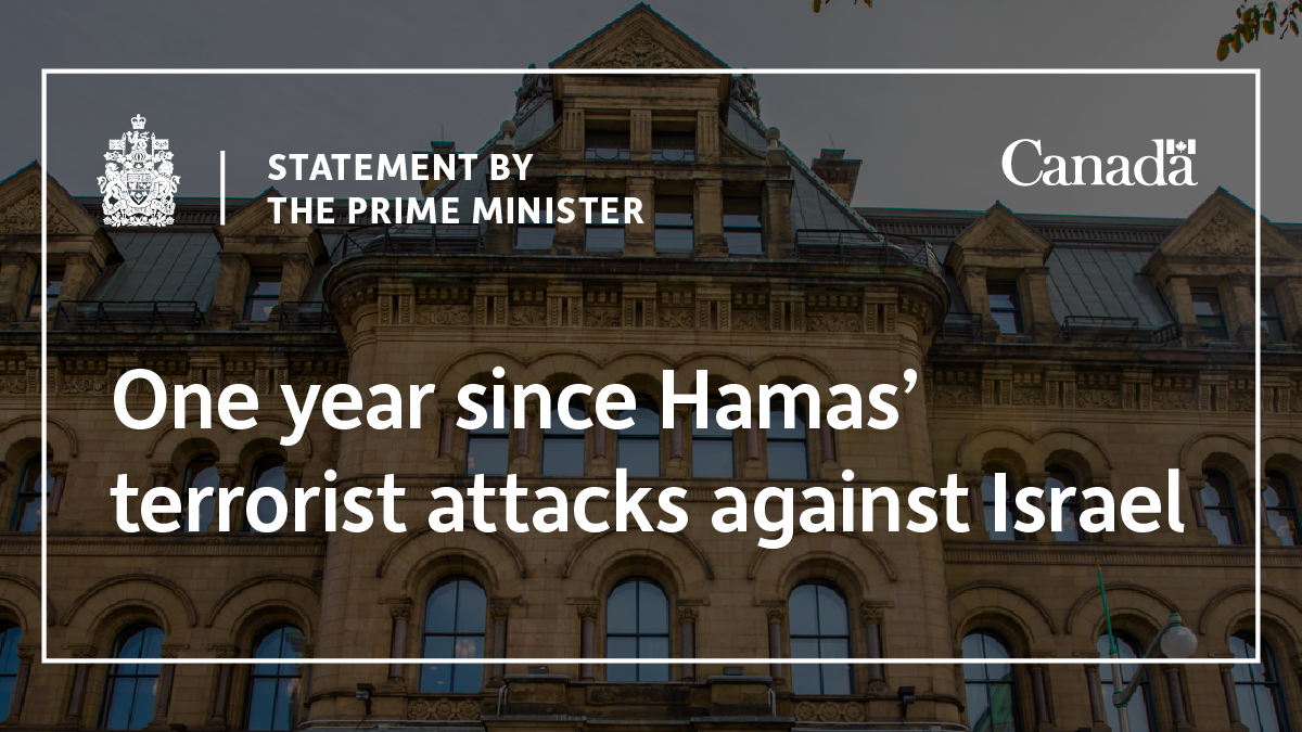 Statement by the Prime Minister to mark one year since Hamas’ terrorist ...