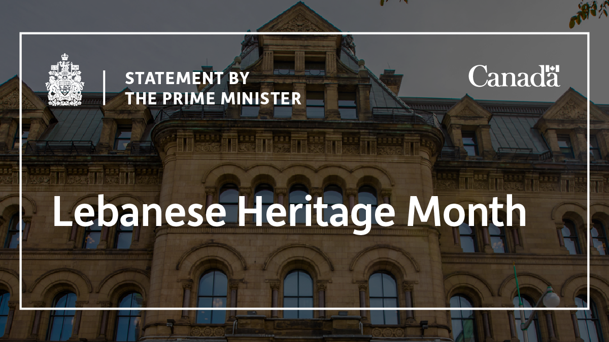 Statement by the Prime Minister on Lebanese Heritage Month
