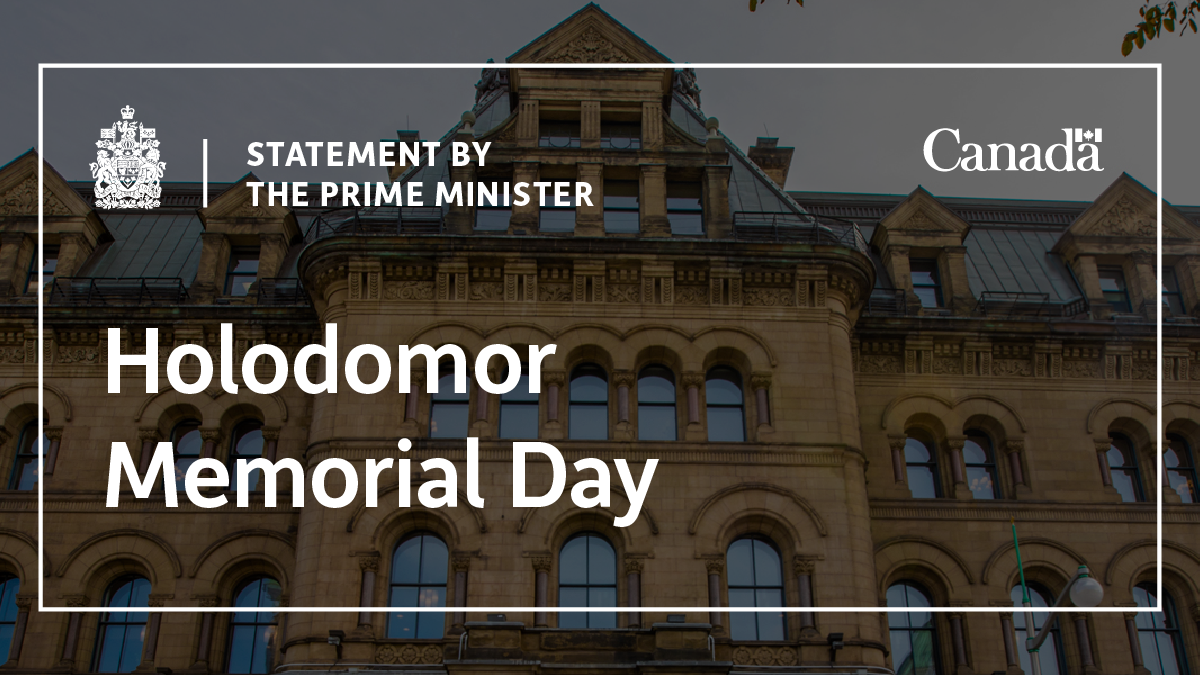 Statement by the Prime Minister on Holodomor Memorial Day | Prime ...