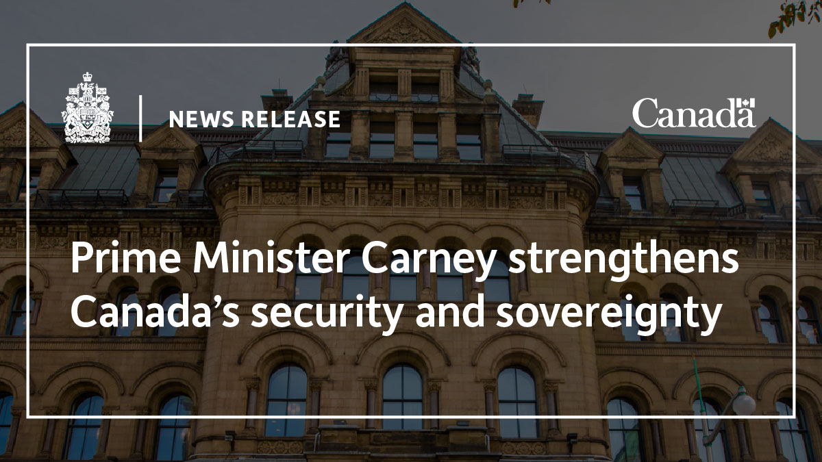 Prime Minister Carney Enhances Canada’s Security and Sovereignty Strategies