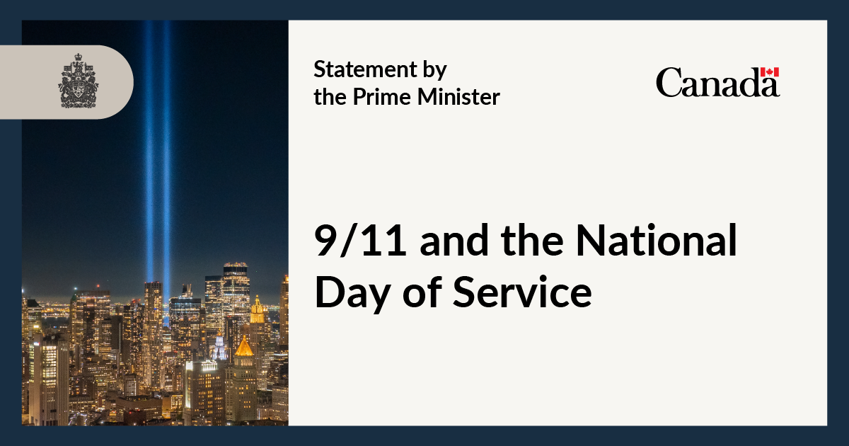 Statement by Prime Minister Carney to mark 9/11 and the National Day of Service