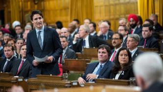 Photo number 3 from the photo gallery Members of Parliament gather in the House of Commons for the election of the new Speaker