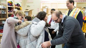 Photo number 6 from the photo gallery Prime Minister Justin Trudeau welcomes Syrian refugees to Canada at the Toronto Pearson International Airport