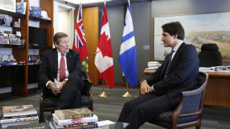 Photo numéro 2 de la galerie de photos Le premier ministre, Justin Trudeau, rencontre le maire de Toronto, John Tory