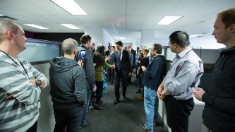 Photo number 2 from the photo gallery Prime Minister Justin Trudeau tours the Blackberry offices in Waterloo