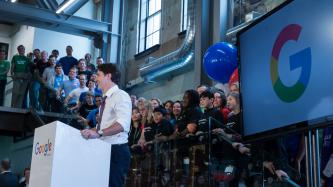 Photo number 3 from the photo gallery Prime Minister Justin Trudeau helps to officially open the Google offices in Kitchener