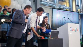 Photo number 5 from the photo gallery Prime Minister Justin Trudeau helps to officially open the Google offices in Kitchener