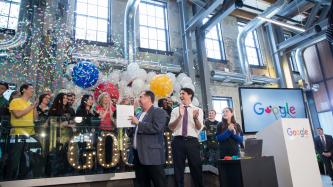 Photo number 1 from the photo gallery Prime Minister Justin Trudeau helps to officially open the Google offices in Kitchener