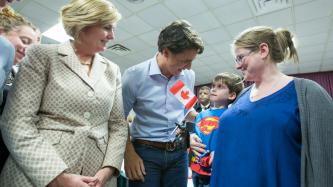 Photo number 2 from the photo gallery Prime Minister Justin Trudeau attends a spaghetti dinner in St. Andrews by-the-Sea