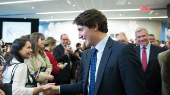 Photo number 2 from the photo gallery Prime Minister Justin Trudeau attends the Northern Lights trade show in Ottawa
